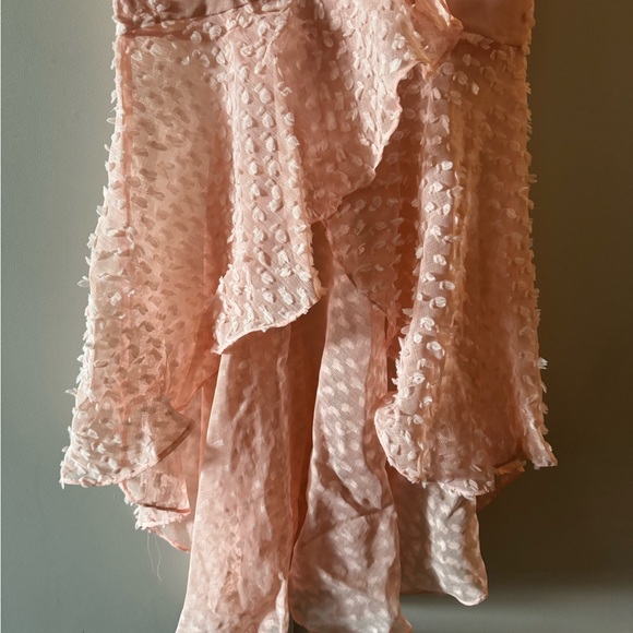 Boohoo Premium Texture Ruffle Wrap Maxi Dress - Picture 3 of 8